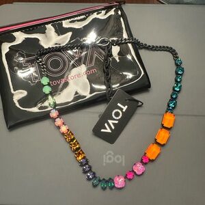 Tova Multicolor Crystal Statement Necklace